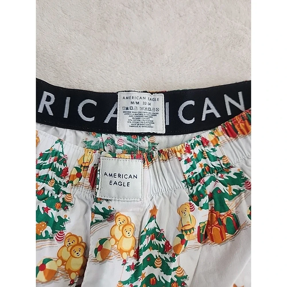 Men's Cotton Boxers Lot 3 American Eagle And J Crew Med 32-34